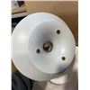 Image 3 : EBERN DESIGNS E27 UFO DESIGN CEILING PENDANT LIGHT WHITE D30H25CM ADJUSTABLE 1.5 METRE HANGING WIRE 