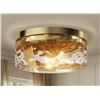 Image 1 : MERCER41 12''-3 LIGHTS MODERN DRUM DIMMABLE FLUSH MOUNT LIGHTING FOR BEDROOM, RETAIL $154