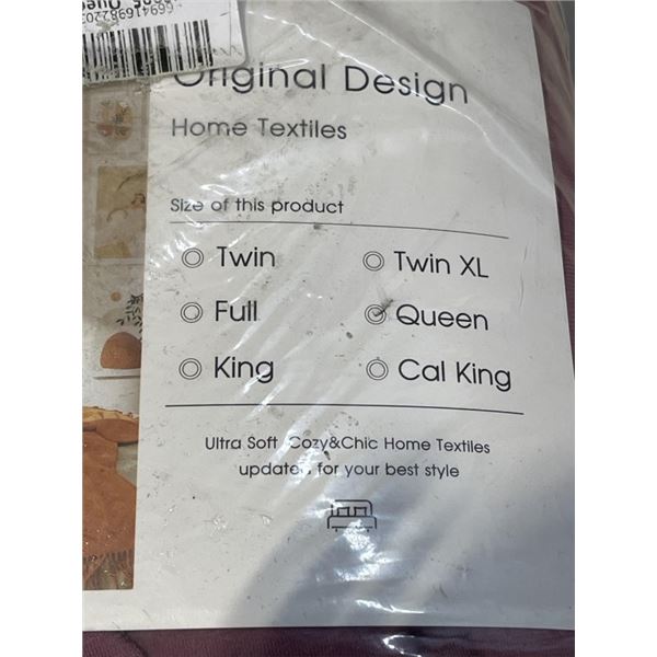 LUXURY SOFT 100% COTTON DUVET COVER SET, RETAIL $159