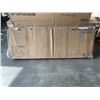 Image 2 : TUCKER MURPHY PET 63'' DOG CRATE FURNITURE WITH DIVIDER HEAVY DUTY DOG KENNEL WITH SLIDING BARN DOOR