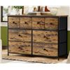 Image 1 : EBERN DESIGNS OJASWI 8-DRAWER DRESSER, CHEST OF DRAWERS WITH FABRIC STORAGE FOR BEDROOM, RETAIL $122