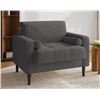 Image 1 : WADE LOGAN ILIANA 34.6'' WIDE SQUARE ARM TUFTED CLUB CHAIR WITH 2 PILLOWS, RETAIL $249