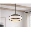 Image 1 : WADE LOGAN AASIM 18" MODERN 4-LIGHT DIMMABLE DRUM CHANDELIER
