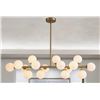Image 1 : GEORGE OLIVER JEWELLIA 16 - LIGHT DIMMABLE BUBBLE GLASS SPUTNIK MODERN LINEAR CHANDELIER