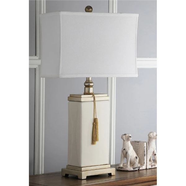 CHARLTON HOME WALTRIP 29.5" CREAM TABLE LAMP