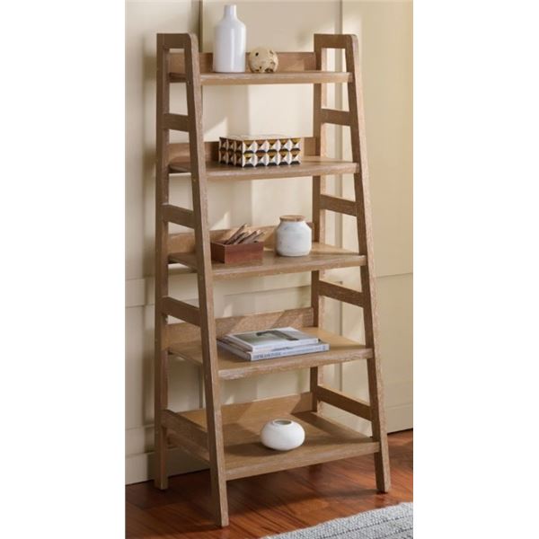 GRACIE OAKS AMANDA 5 TIER BOOKCASE