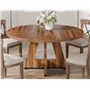 Image 1 : EBERN DESIGNS 47 INCH ROUND DINING TABLE FOR 4. FARMHOUSE KITCHEN TABLE