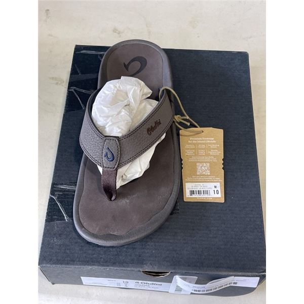 NEW OLUKAI OHANA DK WOOD / DK WOOD  MENS SIZE 10