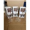 Image 1 : SET OF 6 NEW EPARE 12OZ COFFEE MUG SET, DUAL WALL INSULATED GLASS RETAIL $54 EACH, 3 SETS OF 2, TOTA