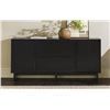 Image 1 : EBERN DESIGNS MINIMALIST 63" 2-DOOR SIDEBOARD WITH BEVELED DRAWERS