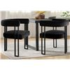 Image 1 : KELLY CLARKSON HOME ADELYN 18.5" SEAT HEIGHT VELVET UPHOLSTERED KITCHEN DINING ARMCHAIR, SET OF 2