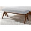 Image 3 : MODWAY LYRA FABRIC UPHOLSTERED BENCH 18.50"H x 47"W x 18"D