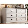 Image 1 : LARK MANOR ARWEN FARMHOUSE 6 DRAWER DRESSER, WHITE