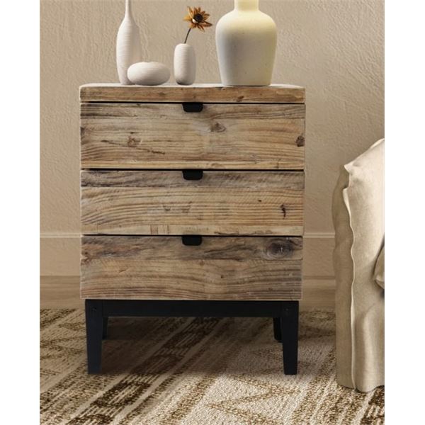 MILLWOOD PINES NIGHTSTAND SOLID RECLAIMED WOOD 15.7" X 11.8" X 20.1"