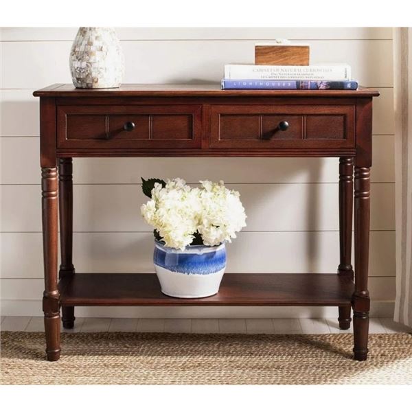BEACHCREST HOME MALMESBURY 35.8" SOLID WOOD CONSOLE TABLE