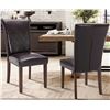 Image 1 : WINSTON PORTER NAILHEAD TRIM LEATHER UPHOLSTERED SIDE CHAIR DINING CHAIR (SET OF 2)