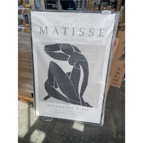 MATISSE NUS NOIR CANVAS PICTURE