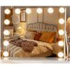 Image 1 : IVY BRONX VANITY MIRROR WITH LIGHTS, 17.7" X 13.8" HOLLYWOOD MIRROR, MAKEUP MIRROR WITH 14 DIMMABLE 