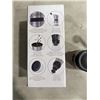Image 10 : 4 NEW EPARE DUAL WALL GLASS 12.OZ COFFEE MUGS AND STAINLESS COFFEE GRINDER