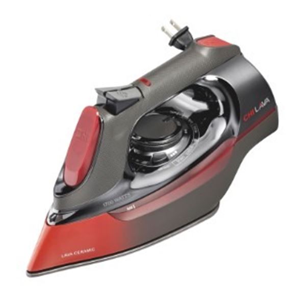 CHI LAVA 1700W RETRACTABLE CORD CERAMIC SOLEPLATE STEAM IRON - TESTED WORKING, RETAIL $154
