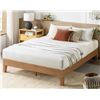 Image 1 : AMARYN BY ALL MODERN QUEEN SIZE NATURAL SOLID WOOD PLATFORM BED