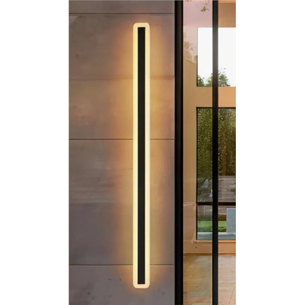 IVY BROX BARDE SLENDER SIDEWAY OUTDOOR HARDWIRED BAR WALL SCONCE WITH LED LIGHT SOURCE