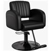 Image 1 : INBOX ZERO PREMIUM SALON CHAIR, COMFORTABLE STYLIST CHAIR WITH MEMORY SPONGE, 360° SWIVEL, STEEL FRA