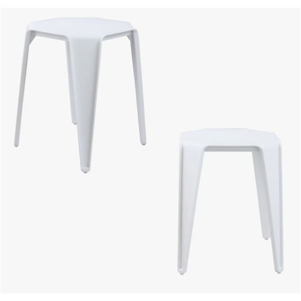EBERN DESIGNS LUTFIE PLASTIC ACCENT STOOL (SET OF 2)