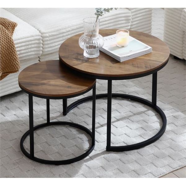 MERCER41 HADEE ROUND NESTING COFFEE TABLE