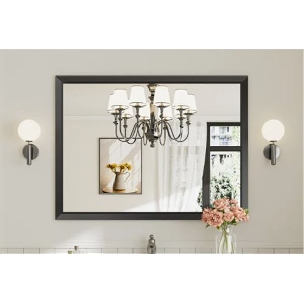 MODERN & CONTEMPORARY BEVELED METAL FRAMED RECTANGULAR/SQUARE BATHROOM VANITY MIRRORS WITH HD TEMPER