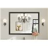Image 1 : MODERN & CONTEMPORARY BEVELED METAL FRAMED RECTANGULAR/SQUARE BATHROOM VANITY MIRRORS WITH HD TEMPER