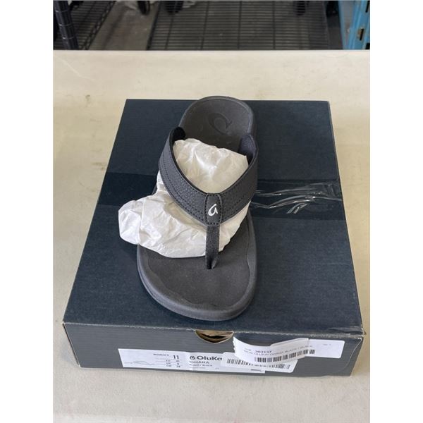 NEW OLUKAI OHANA BLACK / BLACK WOMENS SIZE 11