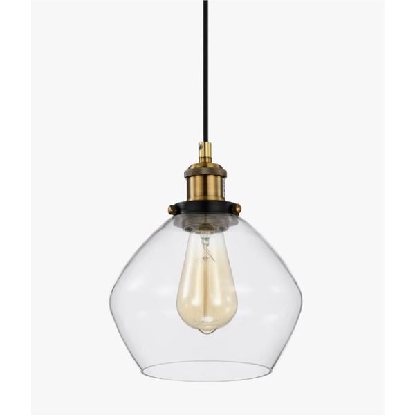BREAKWATER BAY CHILLUM 1 - LIGHT SINGLE BELL PENDANT ACCENTS
