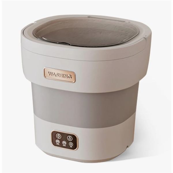 FOLDABLE MINI WASHING MACHINE WITH SPIN DRYER, 12L PORTABLE COLLAPSIBLE WASHER FOR BABY CLOTHES, UND