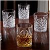 Image 1 : MERCER41 DUBLIN CUT CRYSTAL WHISKEY GLASSES, SET OF 4