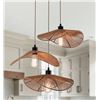 Image 1 : BAY ISLE HOME 3 - LIGHT RATTAN FARMHOUSE CLUSTER PENDANT LIGHT