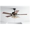 Image 1 : WILLA ARLO INTERIORS 52"W CHESHAM 5 - BLADE STANDARD CEILING WITH PULL CHAIN AND LIGHT KIT INCLUDED