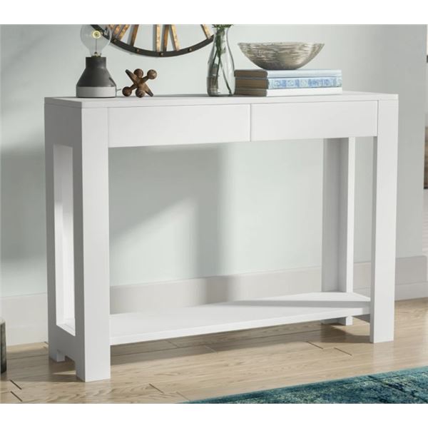 WADE LOGAN BERTIS 40" CONSOLE TABLE W/ 2 DRAWERS