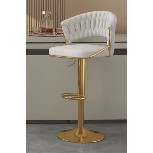 EVERLY QUINN MODERN ADJUSTABLE BARSTOOLS SWIVEL BAR CHAIRS FOR KITCHEN ISLAND COUNTER