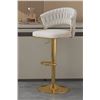 Image 1 : EVERLY QUINN MODERN ADJUSTABLE BARSTOOLS SWIVEL BAR CHAIRS FOR KITCHEN ISLAND COUNTER