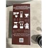 Image 9 : 4 NEW EPARE DUAL WALL GLASS 12.OZ COFFEE MUGS AND STAINLESS COFFEE GRINDER