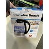 Image 4 : HAMILTON BEACH COMPACT 1L GLASS ELECTRIC KETTLE - TESTED WORKING