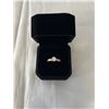 Image 1 : NEW 18K GOLD PLATED 0.8CT SIMULATED DIAMOND (CZ) CHANEL RING, SIZE 7