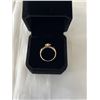 Image 3 : NEW 18K GOLD PLATED 0.8CT SIMULATED DIAMOND (CZ) CHANEL RING, SIZE 7