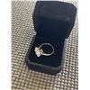 Image 4 : 5.00 CT GRA CERTIFIED ROUND BRILLIANT CUT MOISSANITE STONE VVS D COLOR SET IN CENTER WITH 14 ROUND B