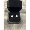 Image 2 : NEW S925 2.0CT EACH MOISSANITE LAB DIAMOND STUD EARRINGS, MOUNTED IN 925 STERLING SILVER W/ WHITE GO