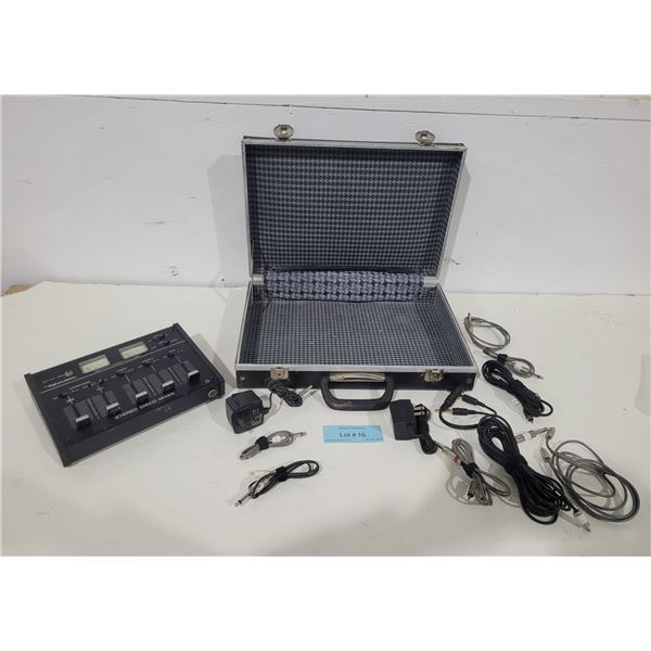 Vintage Realistic 32-110A Stereo Disco Mixer with Faders and VU Meters