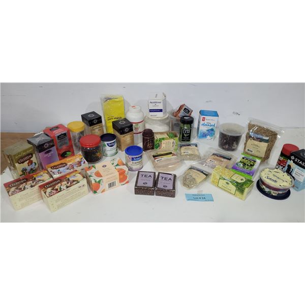 Assorted Teas, Herbs & Pantry Items