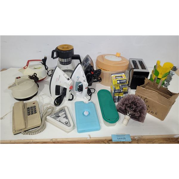 Assorted Small Appliances & Household Items