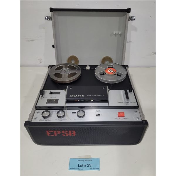 Sony “Sony‑O‑Matic” Reel‑to‑Reel Tape Recorder